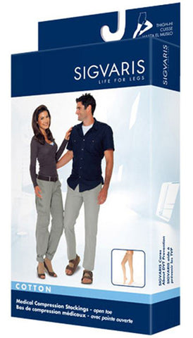 SIGVARIS COTTON THIGH HIGH STOCKING 20-30