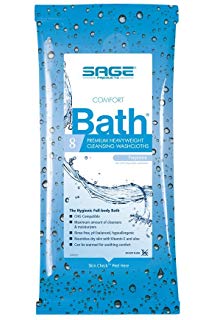 Sage® Comfort Bath Premium Heavyweight® Cleansing Washcloths
