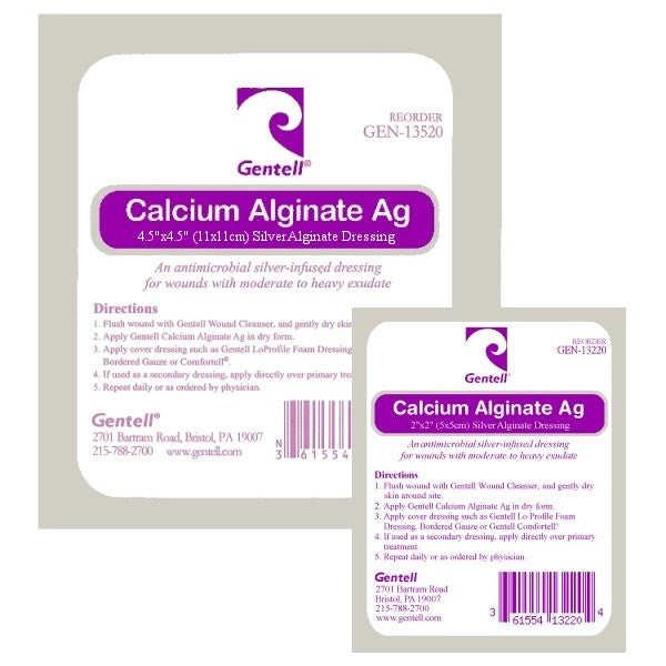 Gentell® Calcium Alginate Ag – Sheridan Surgical