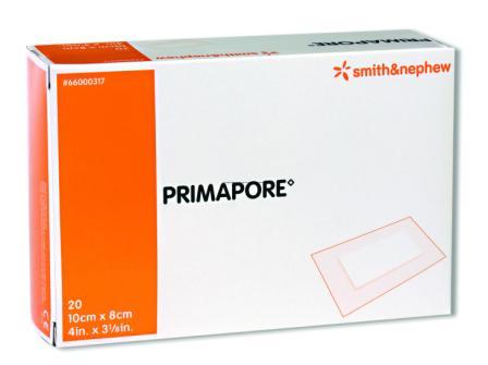 primapore dressing Smith & Nephew Adhesive Non-Woven Wound Dressing, 13-3/4" x 4" PRIMAPORE Adhesive Non-Woven Wound Dressing