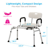 NOVA SLIDING SWIVEL SEAT TRANSFER BENCH