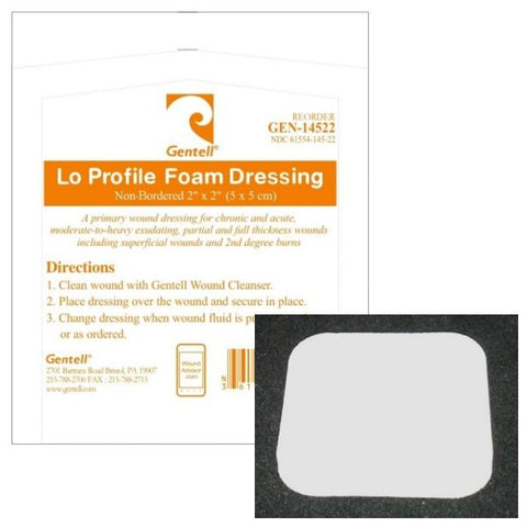 Gentell® Lo Profile Bordered Foam Dressing
