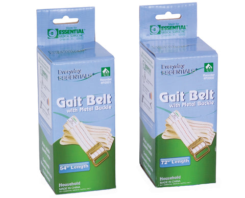 Essential® Gait Belt With Metal Buckles